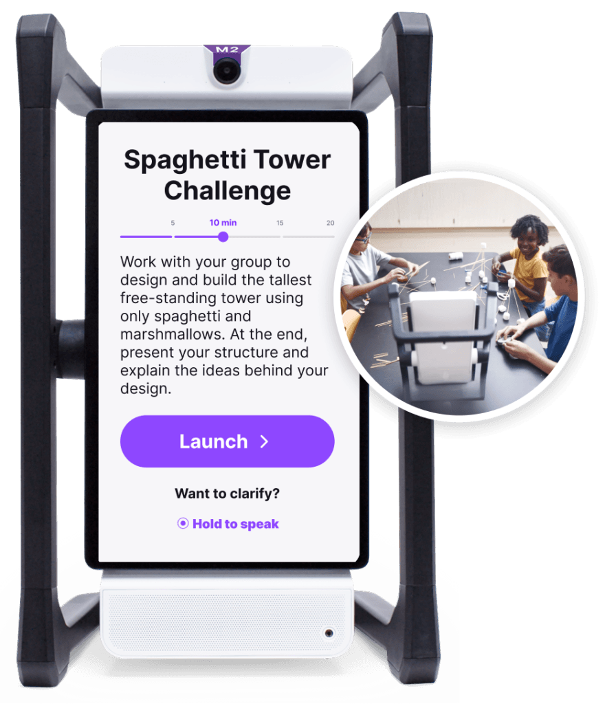 Group Guide feature on M2 in classroom setting