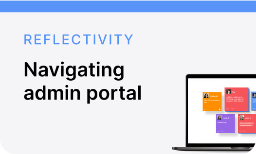 reflectivity Navigating admin portal