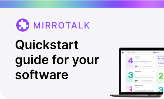 Quickstart  guide for your software MirrorTalk