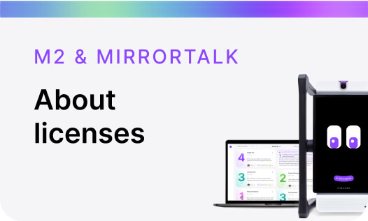 About licenses M2 & MirrorTalk 