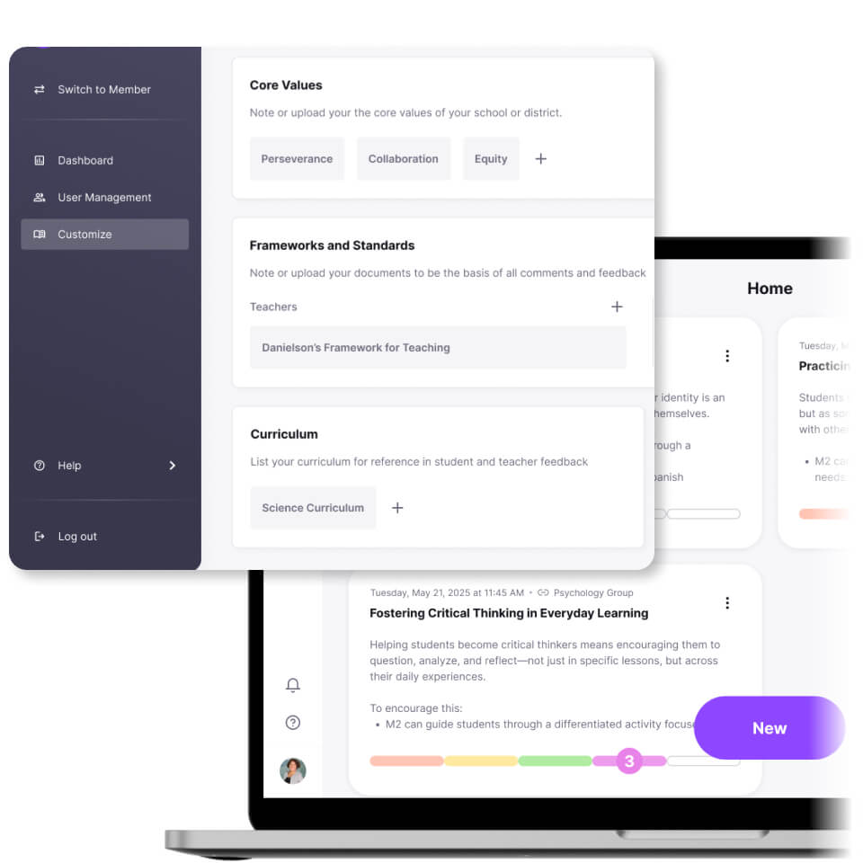 Image representing admin portal of MirrorTalk app