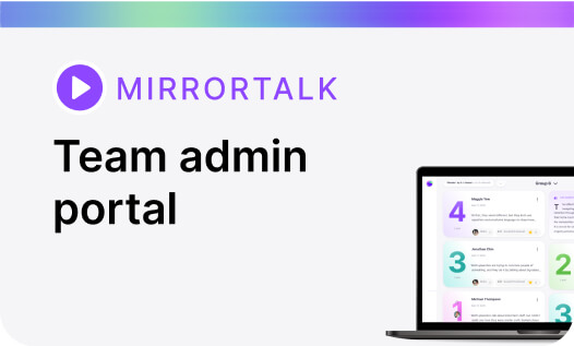 Team admin  portal  mirrortalk