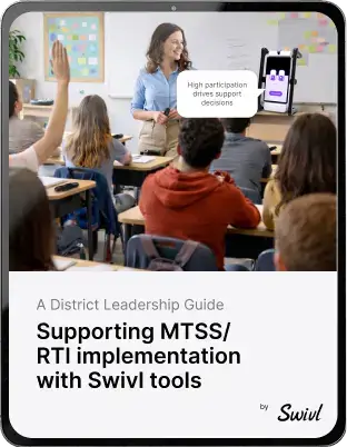 Supporting MTSS/RTI implementation with Swivl tools