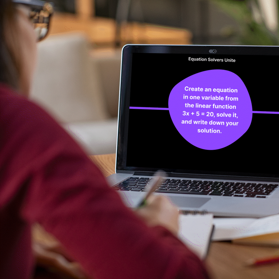 Woman with laptop get talking