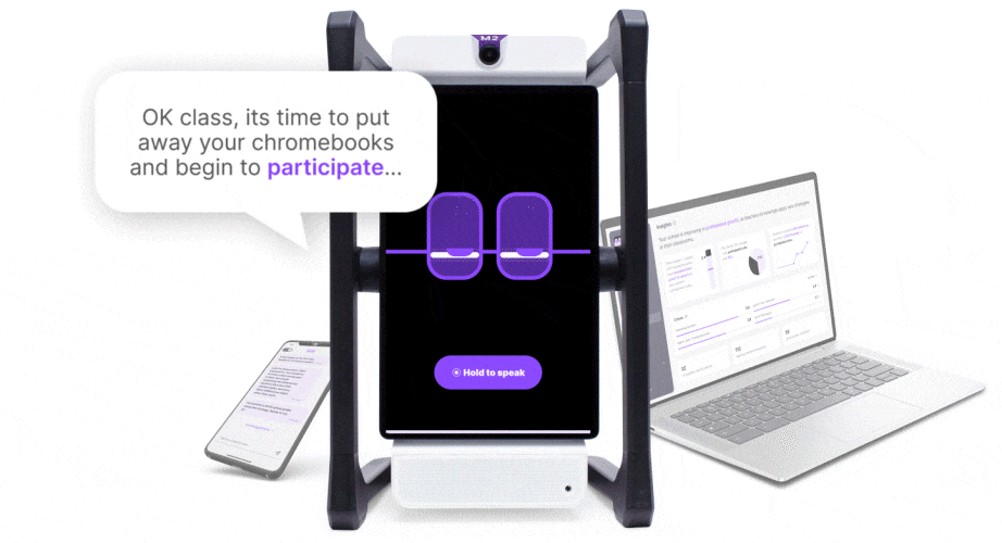 OK class, its time to put away your chromebooks and begin to participate...