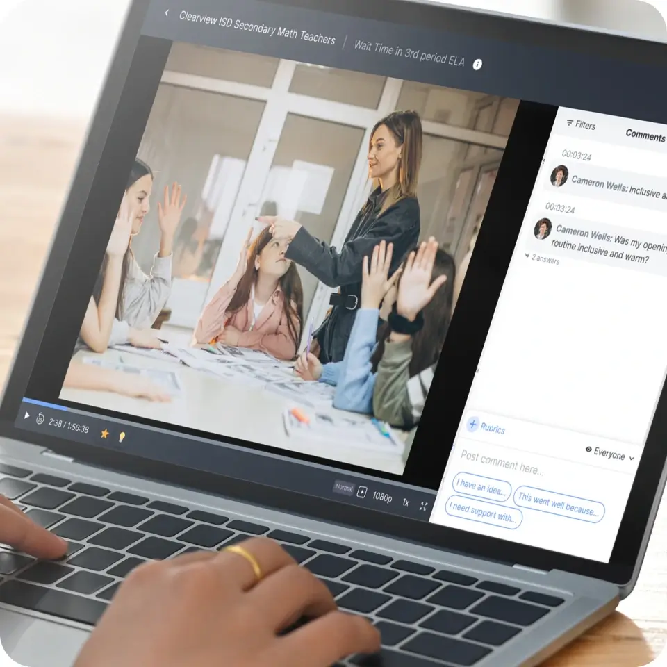 Reflectivity ui on laptop