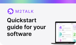 M2Talk Quickstart  guide for your software