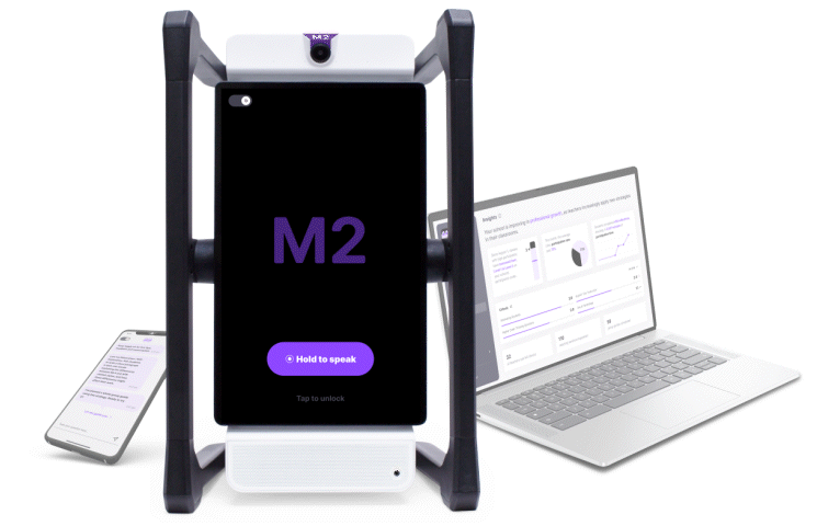 M2 device with laptop