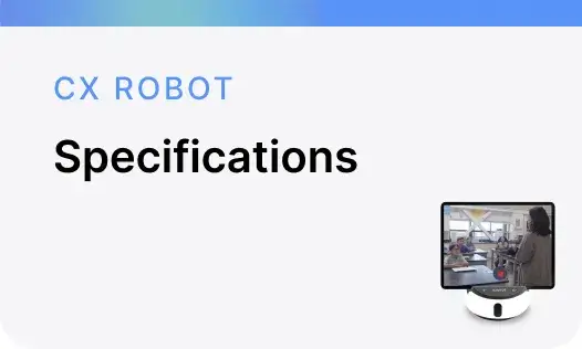 Specifications CX Robot