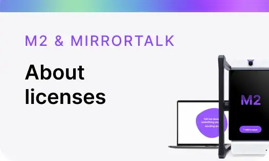About  licenses M2 & MirrorTalk
