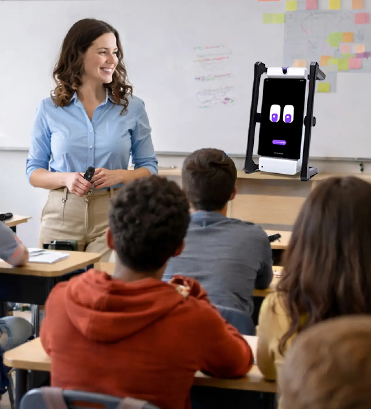 teacher with children in classroom with M2