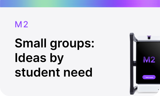 M2 Small groups: Ideas by student need